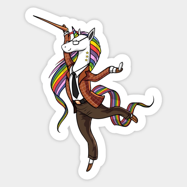 Unicorn Teacher Sticker by underheaven